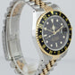 Rolex GMT-Master II Black 40mm Two Tone Gold Steel Jubilee Watch 16713 PAPERS