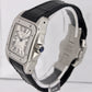 Cartier Santos 100 Midsize Automatic Swiss Stainless Leather Watch 2878 W20106X8