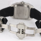 Cartier Santos 100 Midsize Automatic Swiss Stainless Leather Watch 2878 W20106X8
