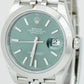 BRAND NEW 2023 Rolex DateJust 41 MINT GREEN Stainless Jubilee Watch 126300 B+P