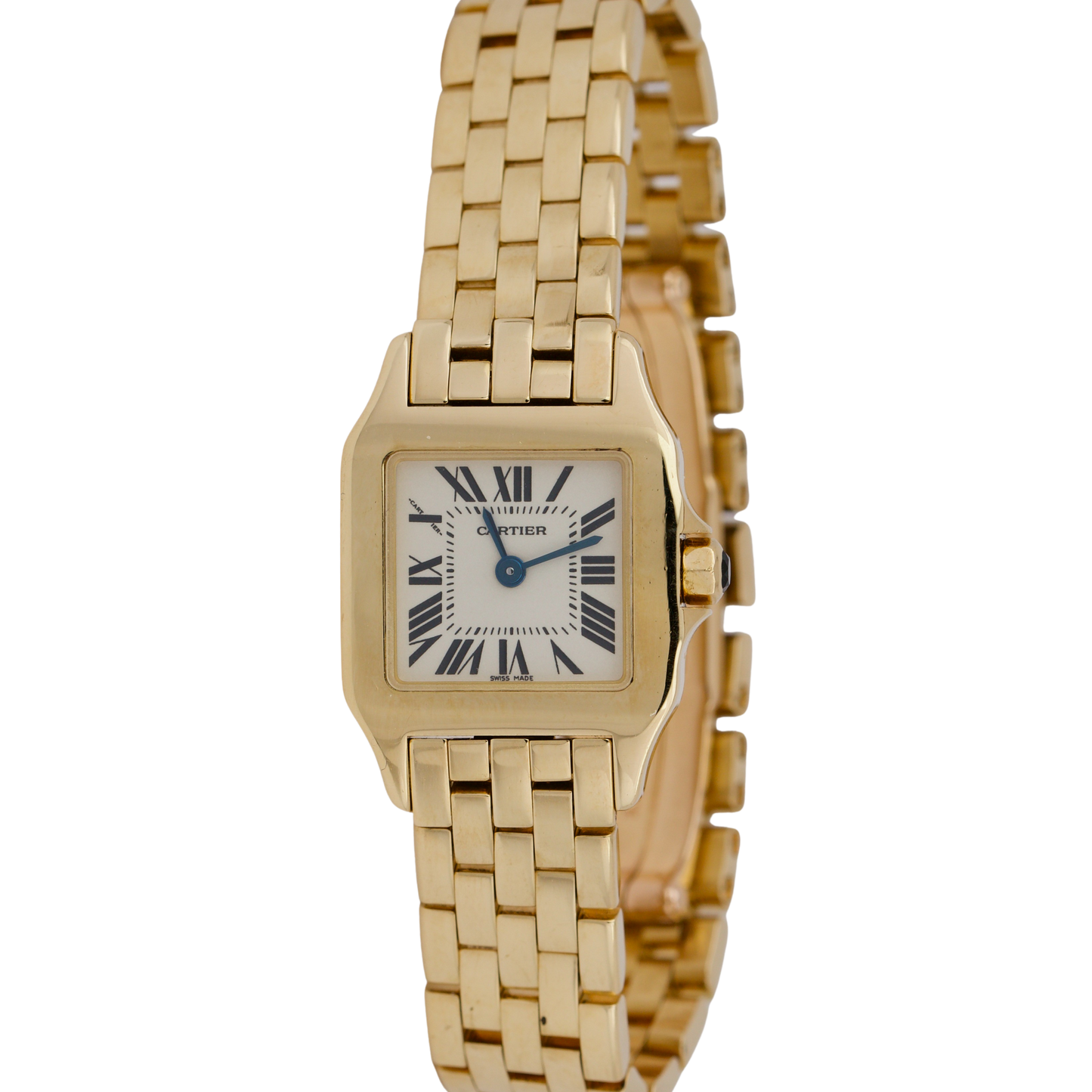 Ladies Cartier Santos Demoiselle 18K Yellow Gold W25063X9 2699 Quartz 20mm Watch