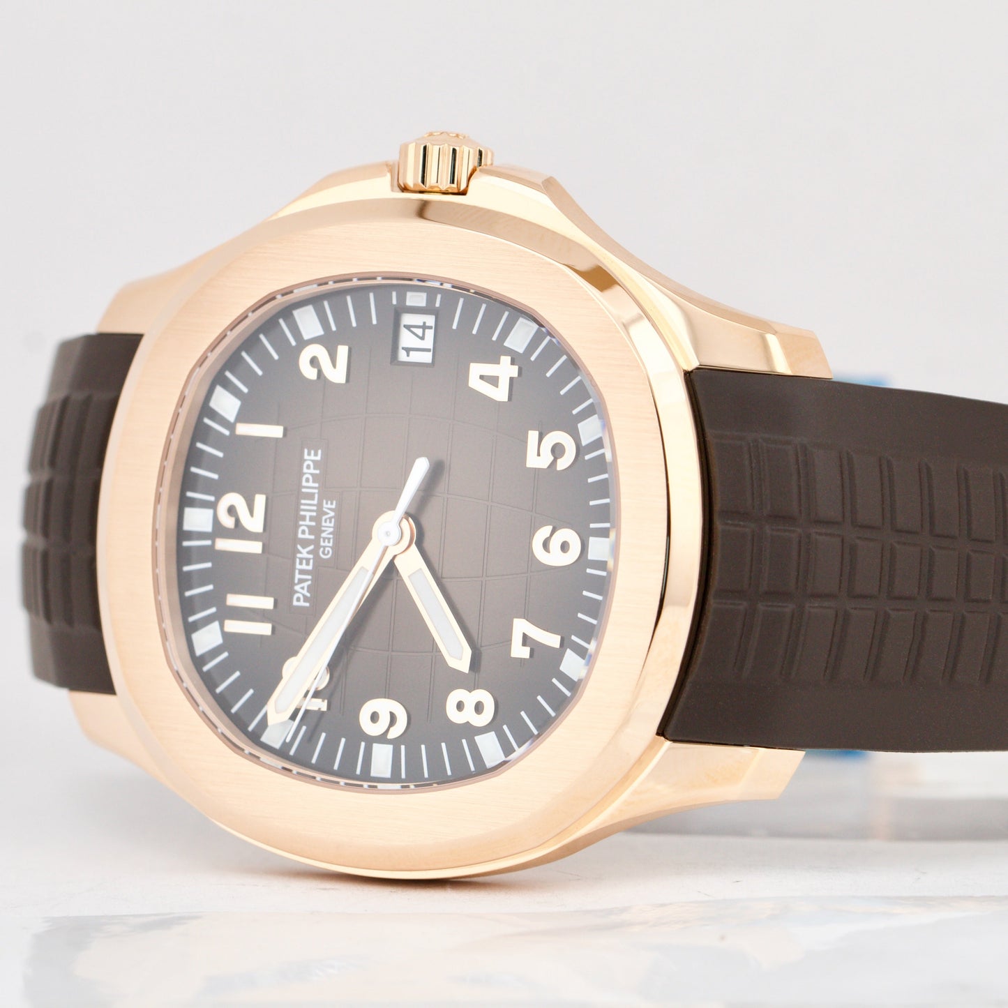 Patek Philippe Aquanaut 40.8mm 18K Rose Gold Chocolate Brown PAPERS 5167R B+P