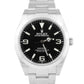 UNPOL Rolex Explorer I Black 369 FULL LUME MK2 Stainless Steel 39mm 214270 Watch