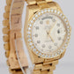 Rolex Day-Date President 36mm Silver DIAMOND Bark 18K Yellow Gold Watch 18078