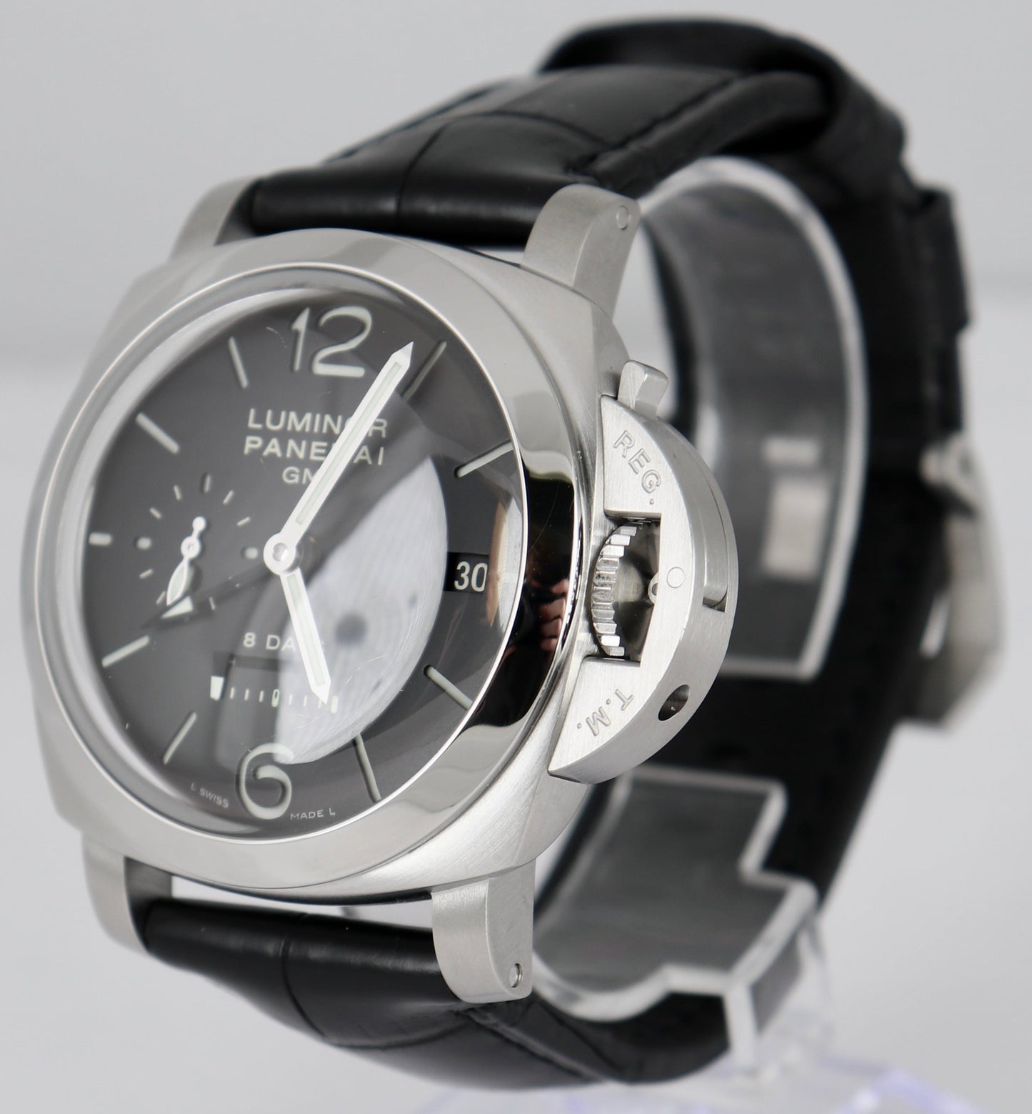 Panerai Luminor Marina PAM 233 1950 GMT 'DOT DIAL' 8 Days Steel 44mm Watch B+P