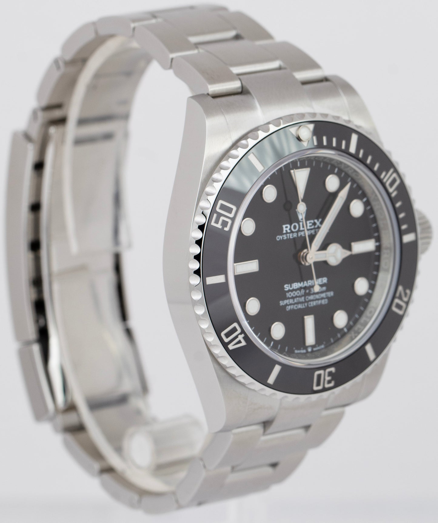 NEW NOV. 2022 Rolex Submariner No-Date Black Ceramic Steel 124060 LN 41mm Watch