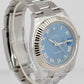 Rolex Datejust II Azzurro Blue Dial 41MM Steel 18K White Gold Watch 116334 B+P