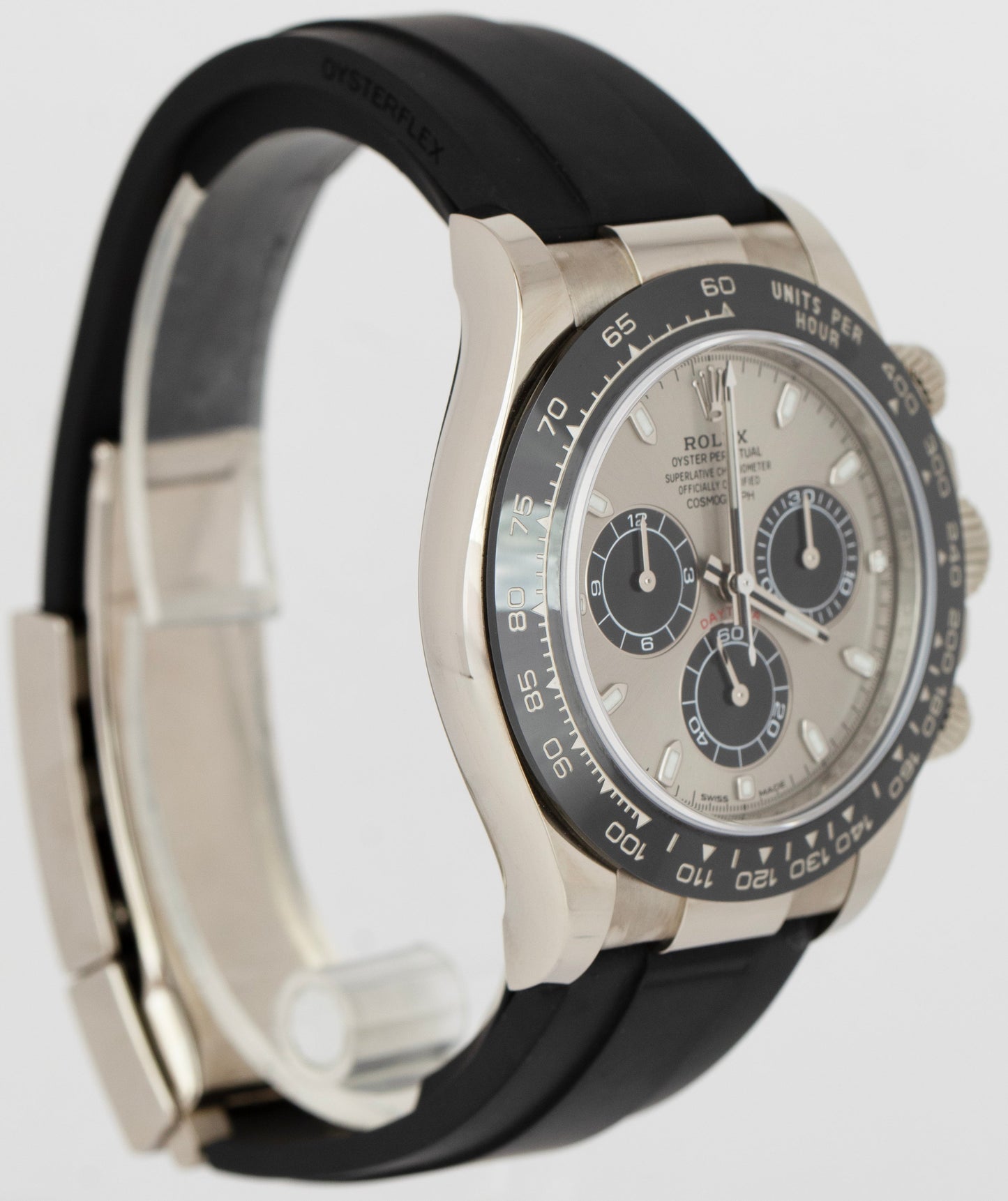 2021 NEW CARD Rolex Daytona White Gold Silver Black 40mm Watch 116519 LN B+P