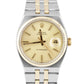 Rolex Oysterquartz DateJust Two-Tone 18K Yellow Gold Stainless Steel Watch 17013