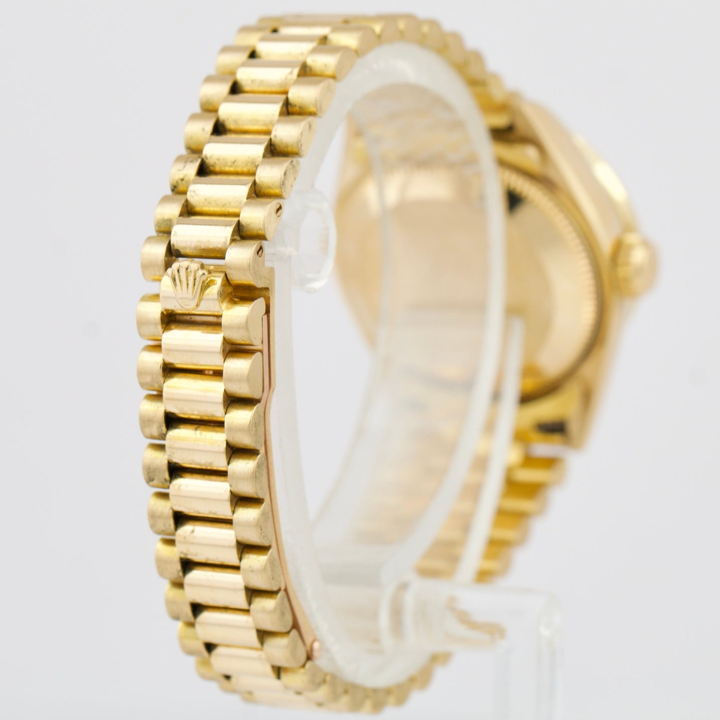 Ladies Rolex DateJust President 26mm Diamond Dial Bezel 18K GOLD Watch 69178 BP