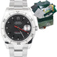 MINT RSC Rolex DateJust 116264 Turn-O-Graph 36mm Thunderbird Black Steel Watch