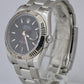 MINT RSC Rolex DateJust 116264 Turn-O-Graph 36mm Thunderbird Black Steel Watch
