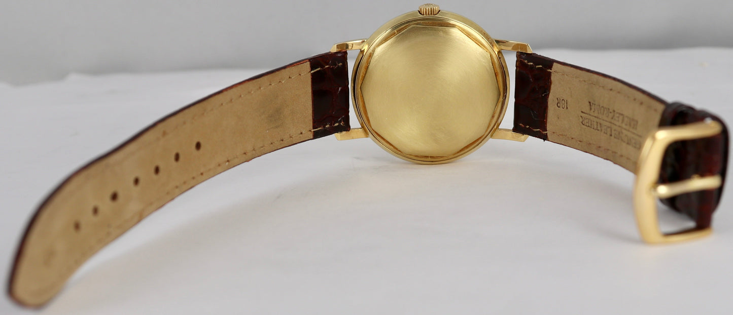 Patek Philippe Calatrava Silver 18K Yellow Gold Silver Automatic 35mm Watch 3445