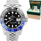 MINT Rolex GMT-Master II Batman Black Blue Stainless 40mm Watch 126710 BLNR B+P