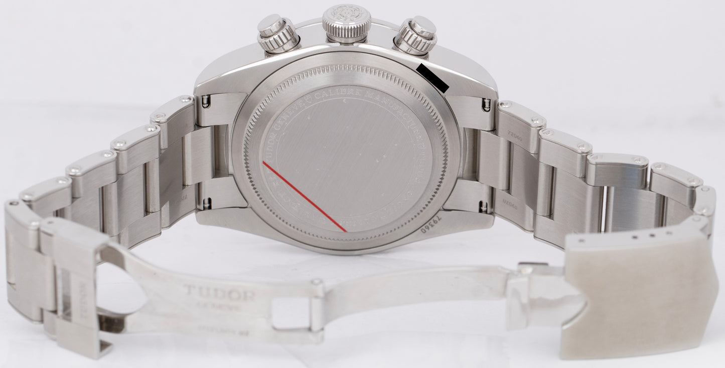 2023 NEW PAPERS Tudor Black Bay Chronograph 41mm Black Steel Watch 79360 N B+P