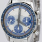 Universal Geneve Compax Nina Rindt Blue Stainless Steel 36mm Watch 885.107