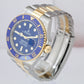 2022 Rolex Submariner Date 41mm Ceramic Two-Tone Steel Blue Watch 126613 LB CARD