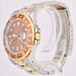 Rolex GMT-Master 40mm Two-Tone Yellow Gold Steel Brown 16700 Date Oyster Watch