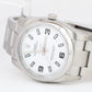 MINT 2016 Rolex Oyster Perpetual White 3-6-9 ARABIC Stainless 34mm Watch 114200