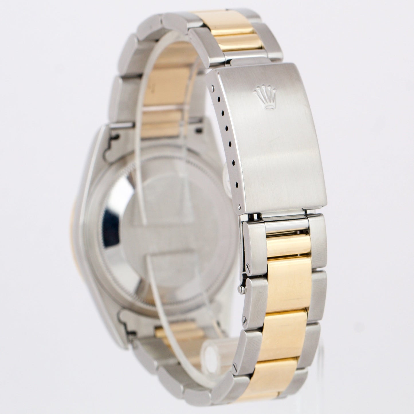 MINT 1998 Rolex DateJust 36mm White Dial Roman Two-Tone 18K Gold Watch 16233 BP
