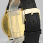 Vintage Men's IWC Schaffhausen 18K Yellow Gold Stick Leather Manual Wind Watch