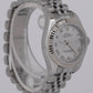 Ladies Rolex DateJust PAPERS 26mm Silver White Gold Jubilee Watch 179174 B+P