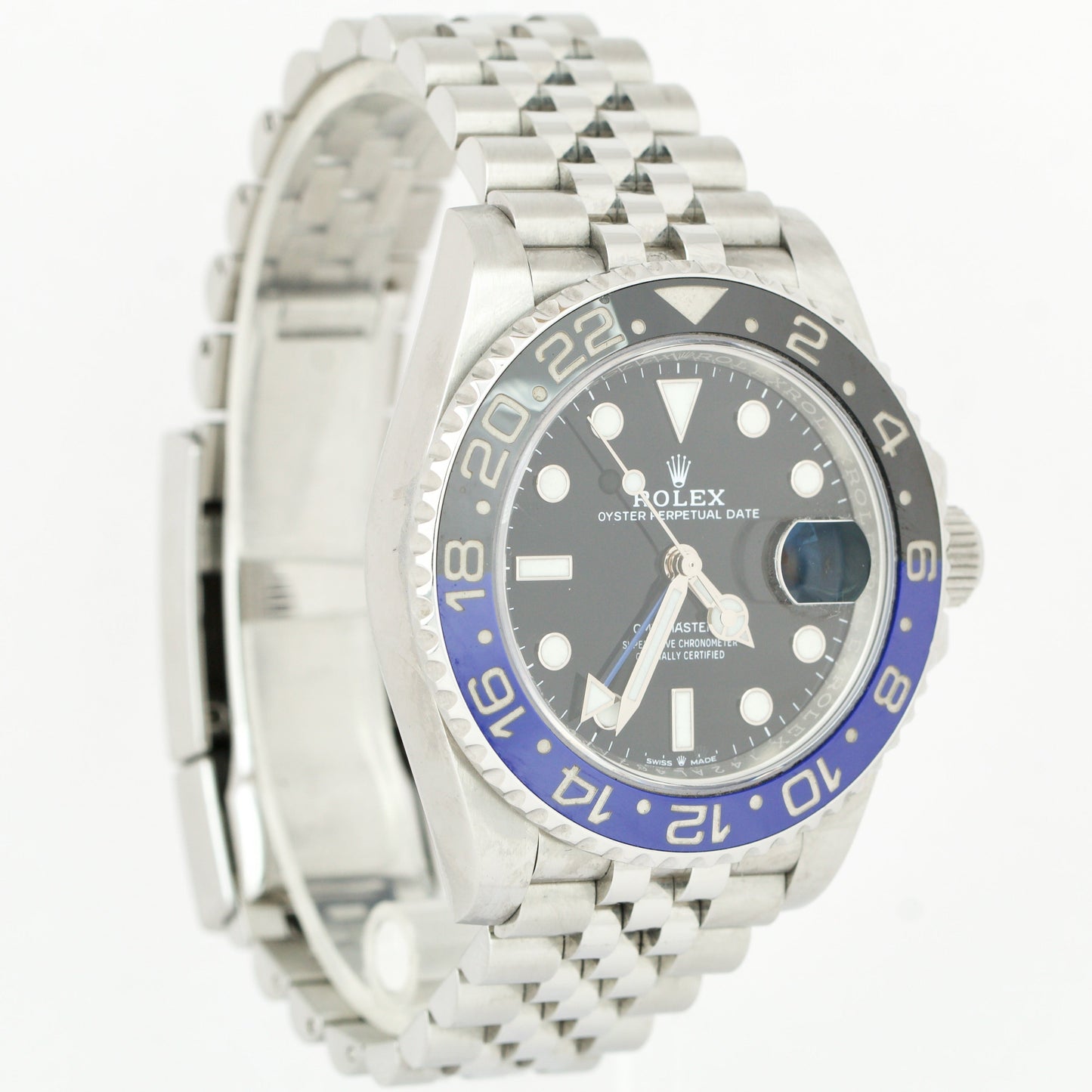 Rolex GMT-Master II Batman Black Blue Jubilee 126710 BLNR 40mm Steel Watch BOX