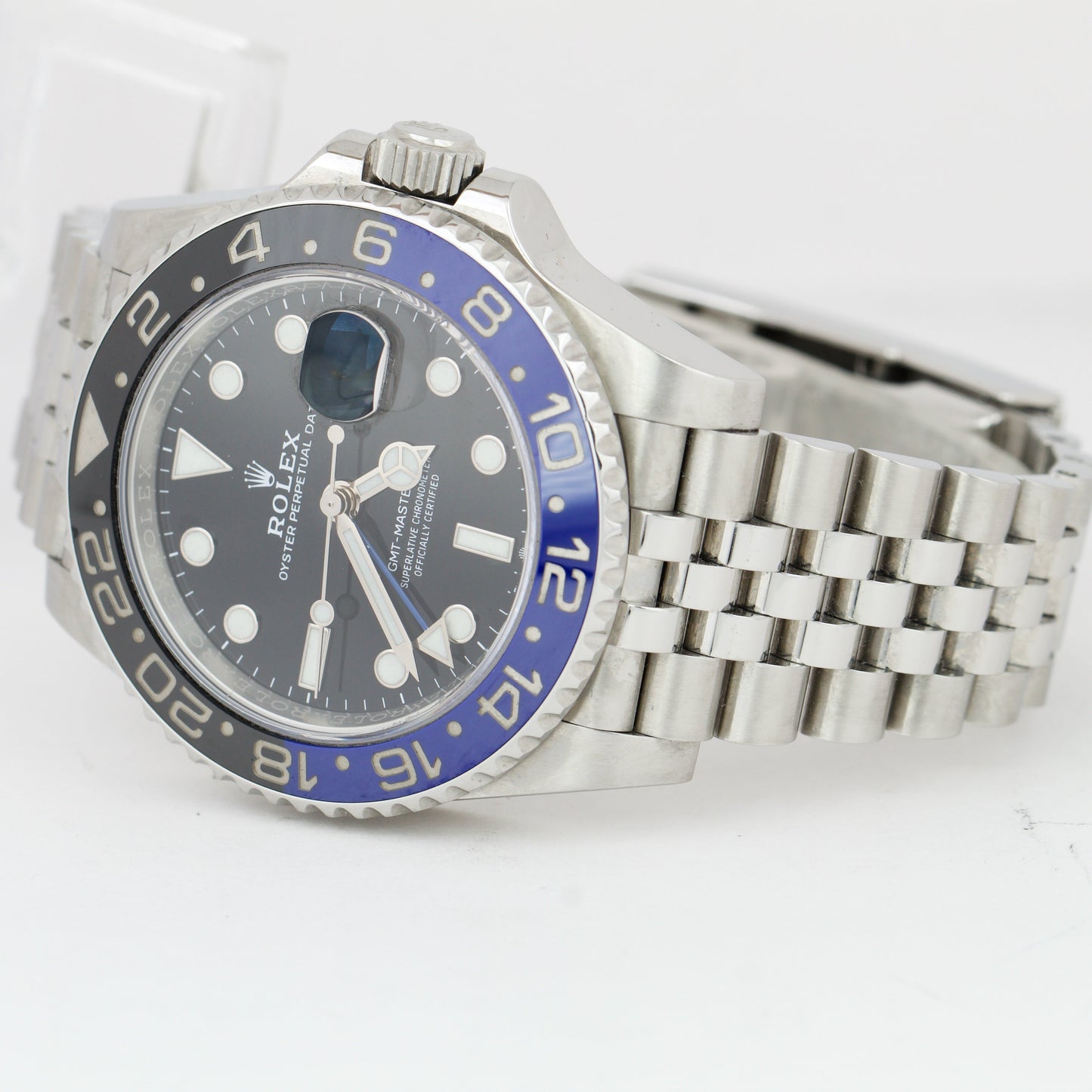 Rolex GMT-Master II Batman Black Blue Jubilee 126710 BLNR 40mm Steel Watch BOX