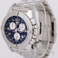 Breitling Emergency Mission Chronograph Stainless Black 45mm Watch A73322 BOX