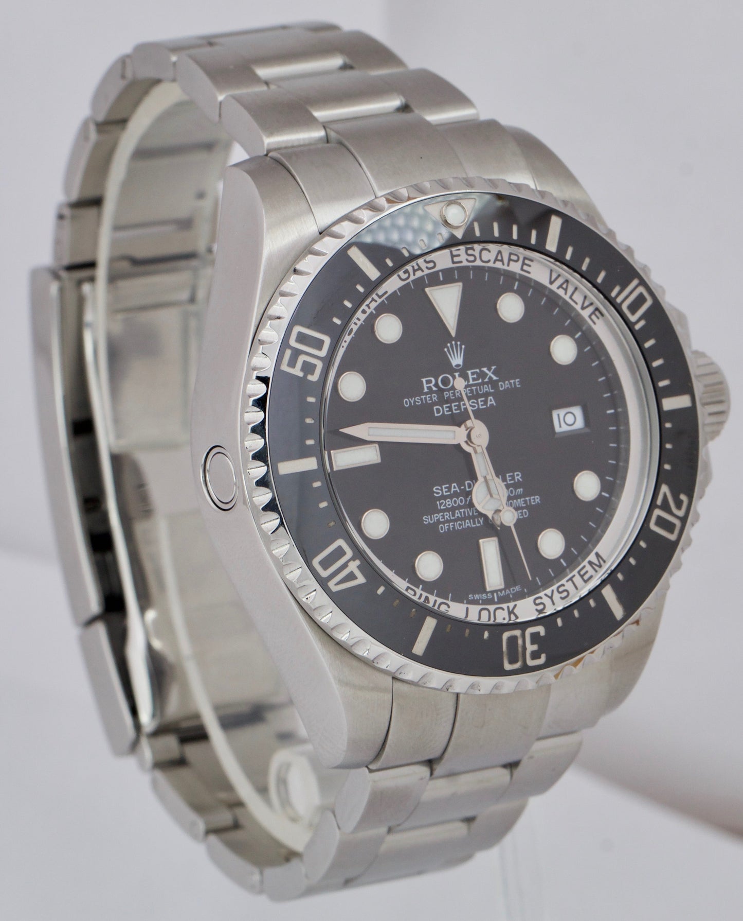 2012 Rolex Sea-Dweller Deepsea Stainless Steel 44mm Black Date Dive Watch 116660