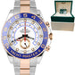 MINT Rolex Yacht-Master II 44mm Two-Tone Rose Gold Ceramic Steel Watch 116681