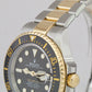 2022 Rolex Sea-Dweller 43mm Two-Tone 18K Gold Steel Black Dive Watch 126603 B&P