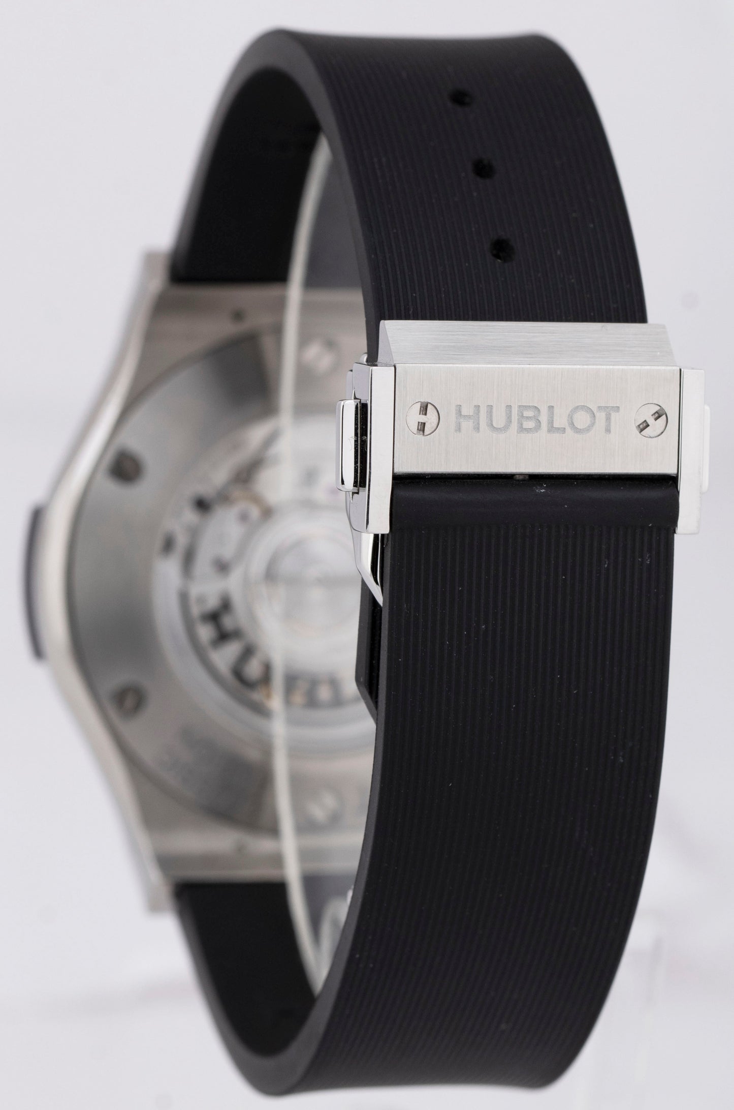 Hublot Classic Fusion Oplain Titanium Silver 42mm Date Watch 542.NX.2611.RX BOX