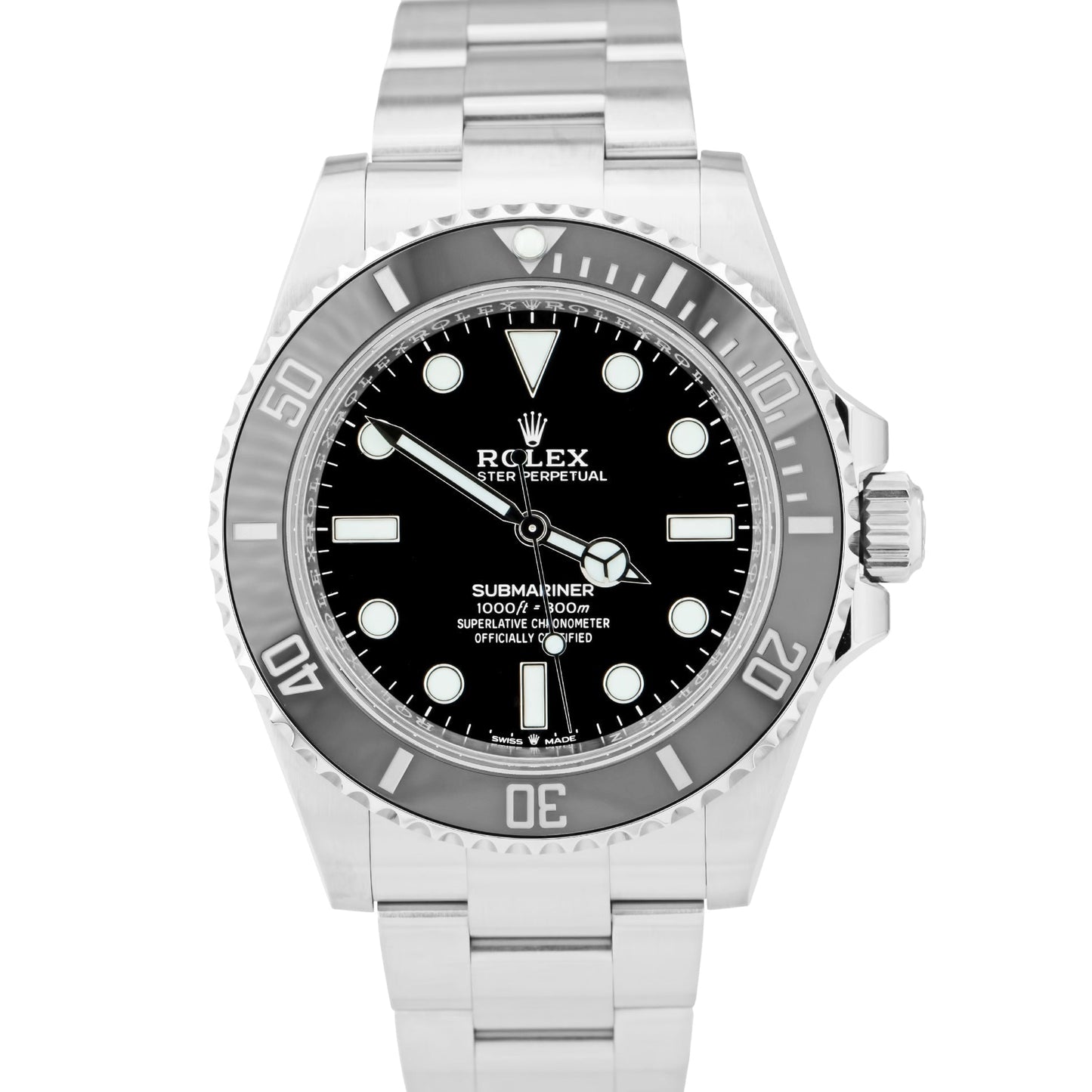 BRAND NEW SEPT 2022 Rolex Submariner 41mm No-Date Black Ceramic Watch 124060 LN