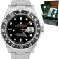 2004 Rolex GMT-Master II NO-HOLES CASE Stainless Steel Watch 16710 BOX PAPERS