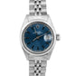 Ladies Rolex Oyster Perpetual Date Blue 26mm Steel Jubilee Automatic Watch 6916