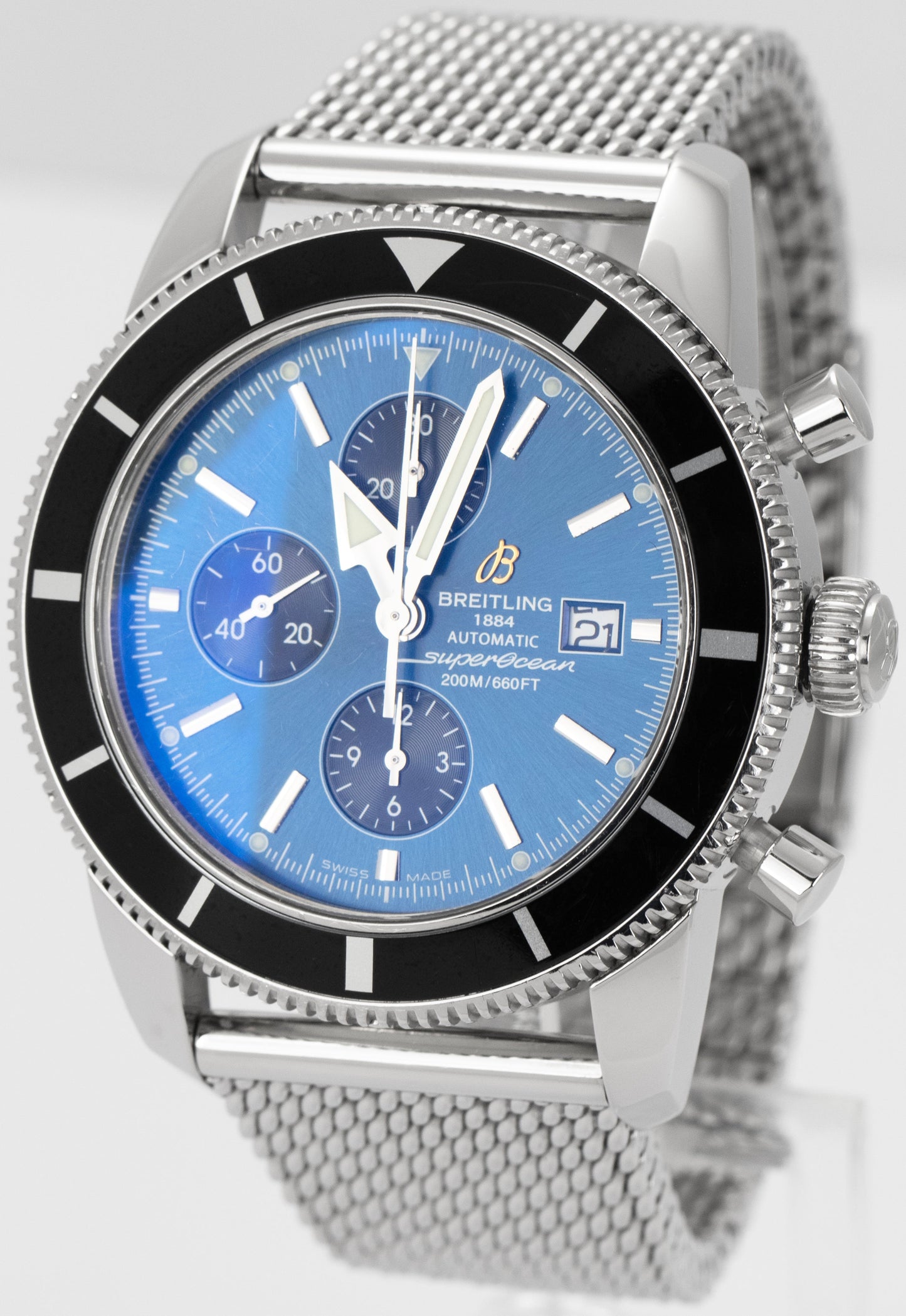 Breitling SuperOcean Heritage 46mm Stainless Steel Blue Automatic Watch A13320