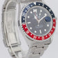 1998 Rolex GMT-Master I 40mm PEPSI Blue Red Stainless Steel Watch 16700 PAPERS