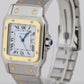 Cartier Santos 29mm Automatic Two-Tone 18K Yellow Gold Steel White 2961 Watch