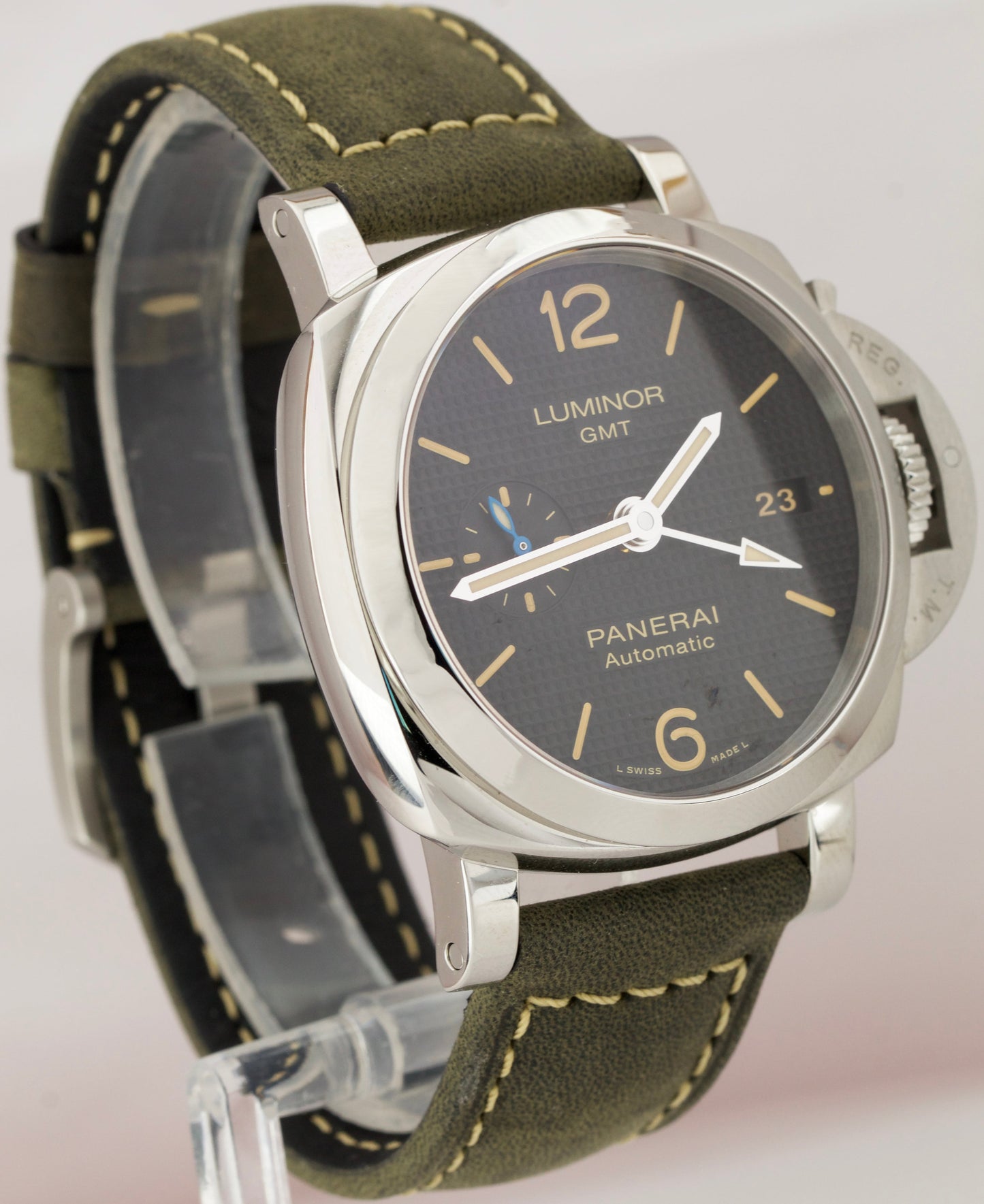 2020 Panerai PAM 1535 Luminor GMT 3 Days Stainless Steel 42mm Watch PAM01535