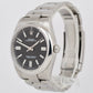 MINT 2022 PAPERS Rolex Oyster Perpetual 41mm BLACK Stainless Oyster 124300 BOX