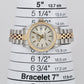 Ladies Rolex DateJust Two-Tone 26mm IVORY JUBILEE 18K Yellow Gold 69173 B&P