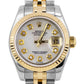 Ladies Rolex DateJust 179173 White MOP Diamond Two-Tone 26mm Jubilee Watch B+P