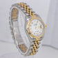 Ladies Rolex DateJust 179173 White MOP Diamond Two-Tone 26mm Jubilee Watch B+P