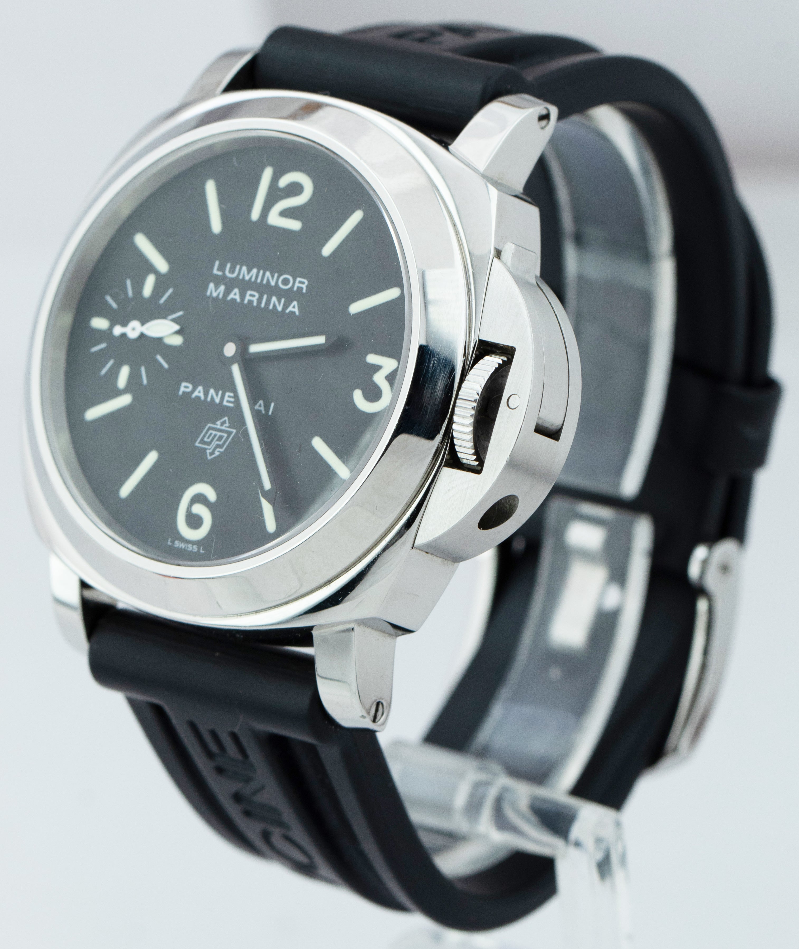 Panerai PAM 005 Luminor Marina Logo Black 44mm Mechanical Watch