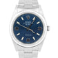 Rolex Air-King Oyster Perpetual Stainless Steel Blue 3-6-9 14000M 34mm Watch