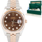 NEW 2022 Rolex DateJust Chocolate Diamond Rose Gold Jubilee 126331 41mm Watch