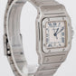 MINT Cartier Santos Galbee Ivory Roman Stainless Swiss 29mm Quartz Watch 987901