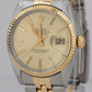 Rolex DateJust 36mm Champagne 18K Yellow Gold Two-Tone Jubilee Watch 16013
