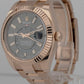 2020 Rolex Sky-Dweller 18K Everose Gold Slate Gray Rhodium 42mm Watch 326935 B+P